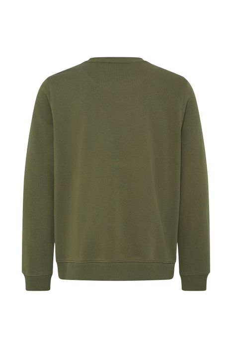 Blend BLEND Langärmliges Sweatshirt Rundhalsausschnitt Unifarben – Olive, Bild 7