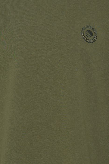 Blend BLEND Langärmliges Sweatshirt Rundhalsausschnitt Unifarben – Olive, Bild 5