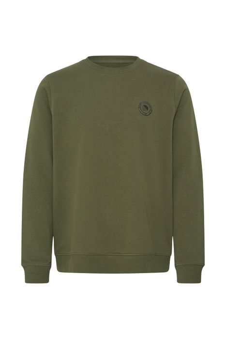 Blend BLEND Langärmliges Sweatshirt Rundhalsausschnitt Unifarben – Olive, Bild 3