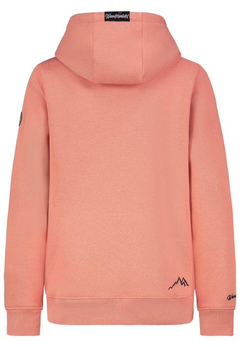 Sublevel Hoodie Bergmotiv Aufdruck Kapuze Tunnelzug Spruch Bequem – Orange, Bild 7