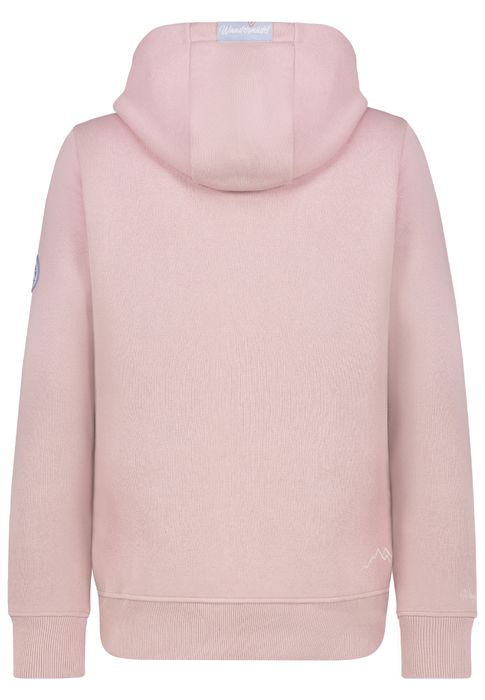 Sublevel Sweat Hoodie Stickerei Schriftzug Kordelzug Kapuze – Rosa, Bild 6