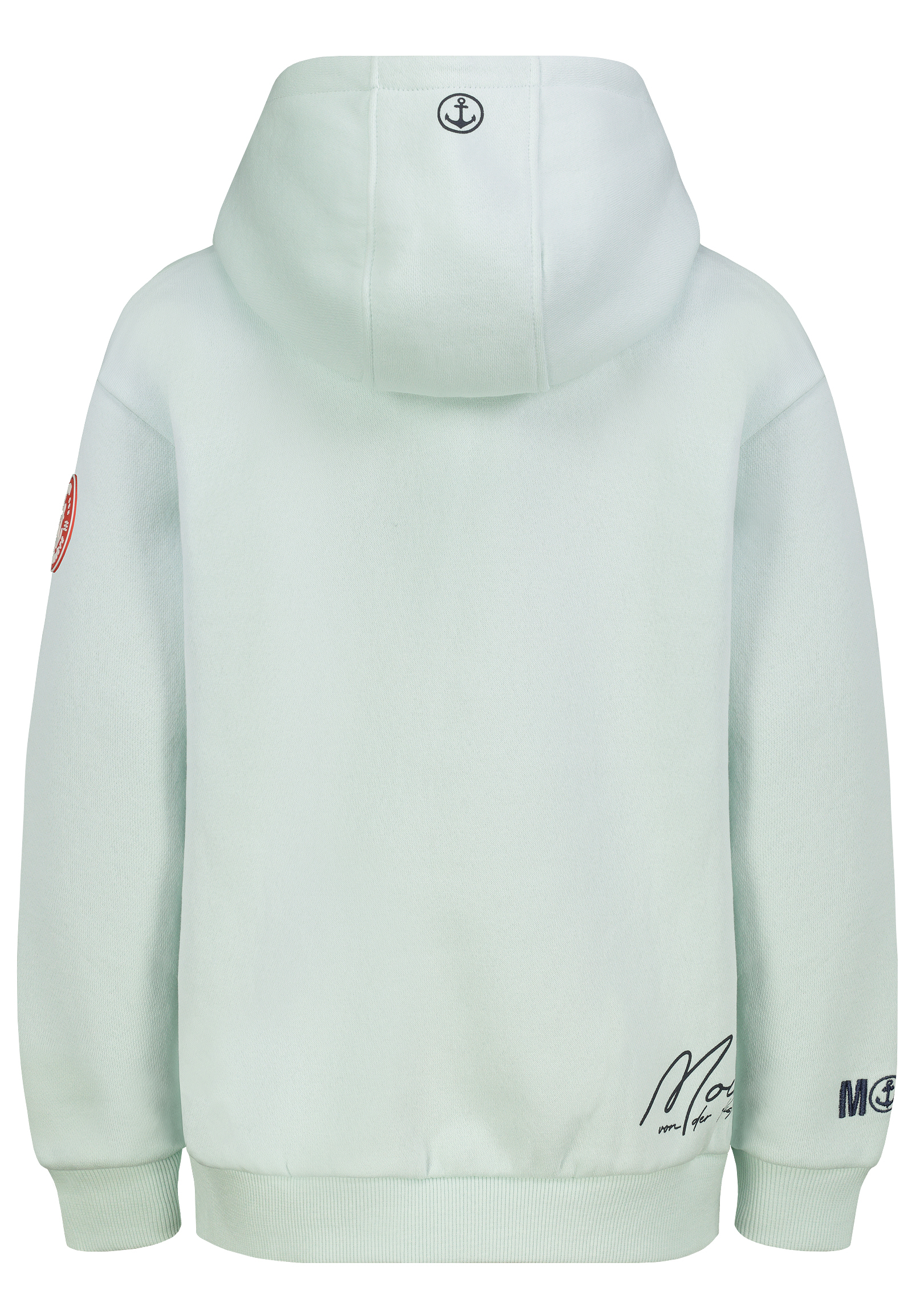 K10600BI02870A_12100_H.jpg Hoodie Bedruckt Kängurutasche Kapuze Ärmeldetail