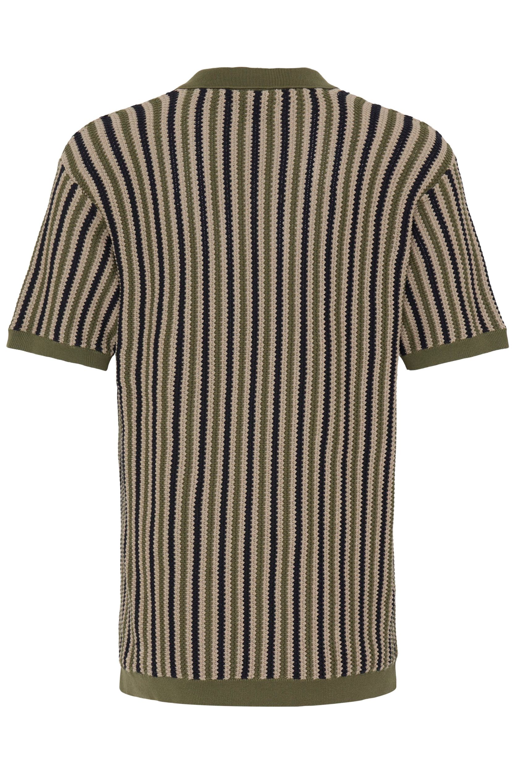 20720431-180523_180523_2.jpg Stilvolles Kurzarmshirt V-Ausschnitt Rippbündchen Casual