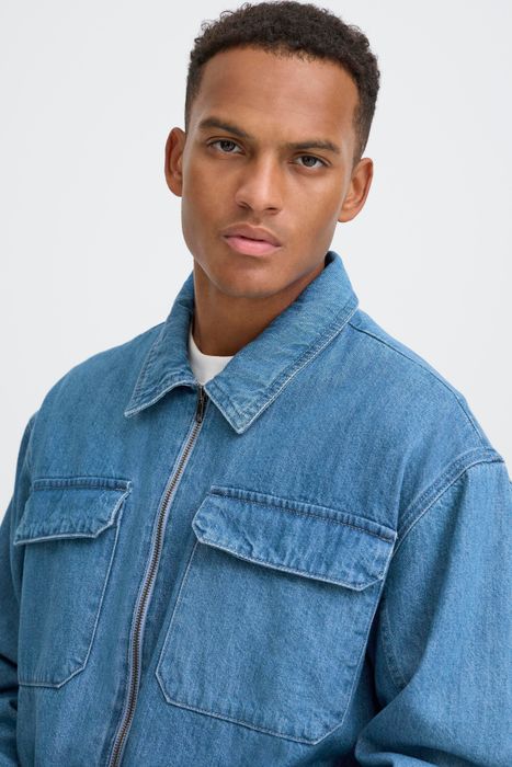 Blend BLEND Denimjacke Komfortpassform Streetstyle Cleanlook Modern – Hellblau, Bild 4