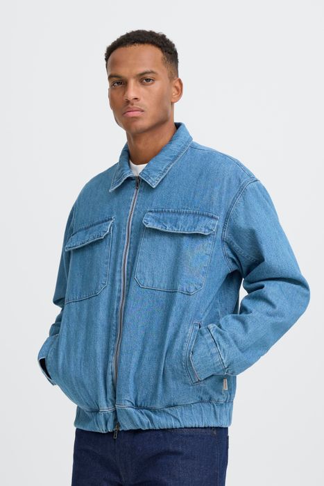 BLEND Denimjacke Komfortpassform Streetstyle Cleanlook Modern, Farbe: Hellblau