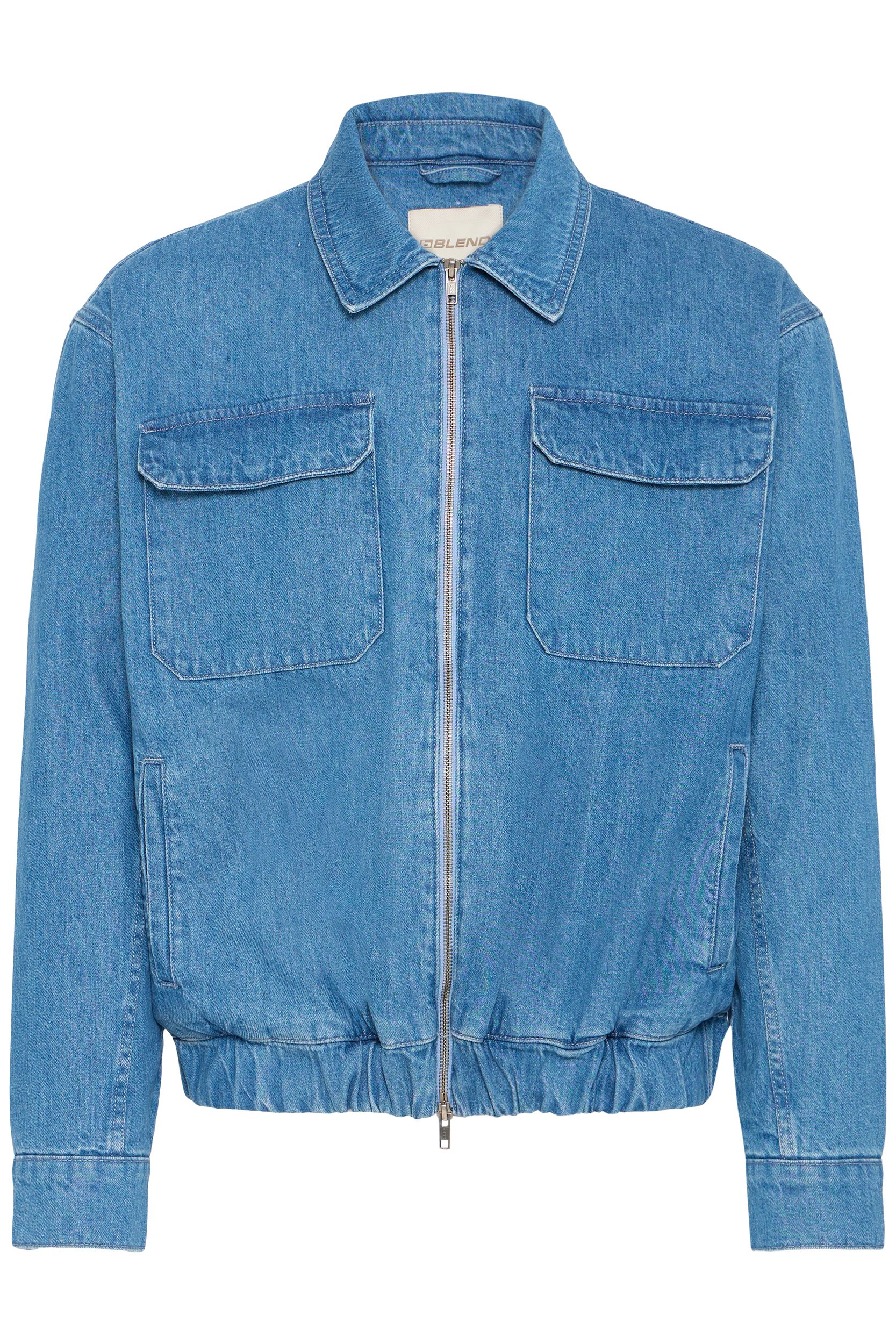 Blend BLEND Denimjacke Komfortpassform Streetstyle Cleanlook Modern – Hellblau, Bild 1