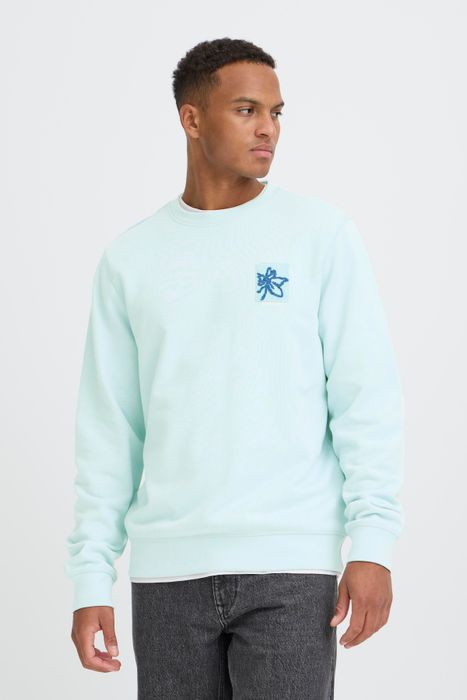Blend BLEND Langarmshirt mit Muster und Rundhalsausschnitt – Blau, Bild 3