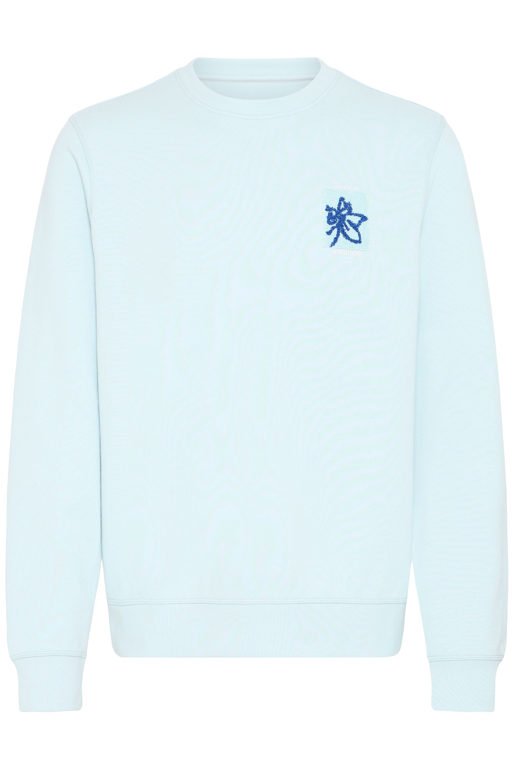 Blend BLEND Langarmshirt mit Muster und Rundhalsausschnitt – Blau, Bild 1