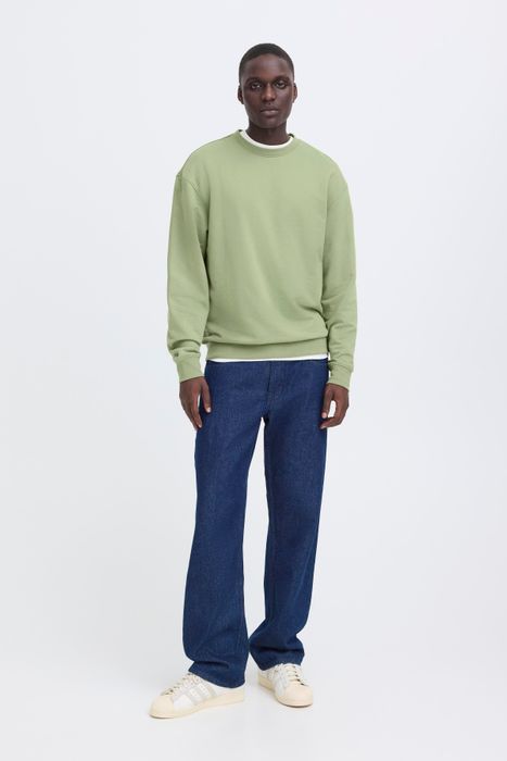 Blend BLEND Hochwertiges Basic Sweatshirt Rundhals Bündchen – Grün, Bild 5