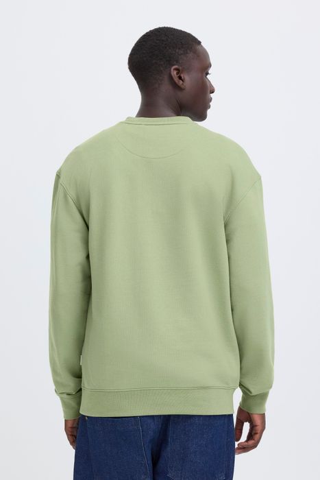 Blend BLEND Hochwertiges Basic Sweatshirt Rundhals Bündchen – Grün, Bild 6