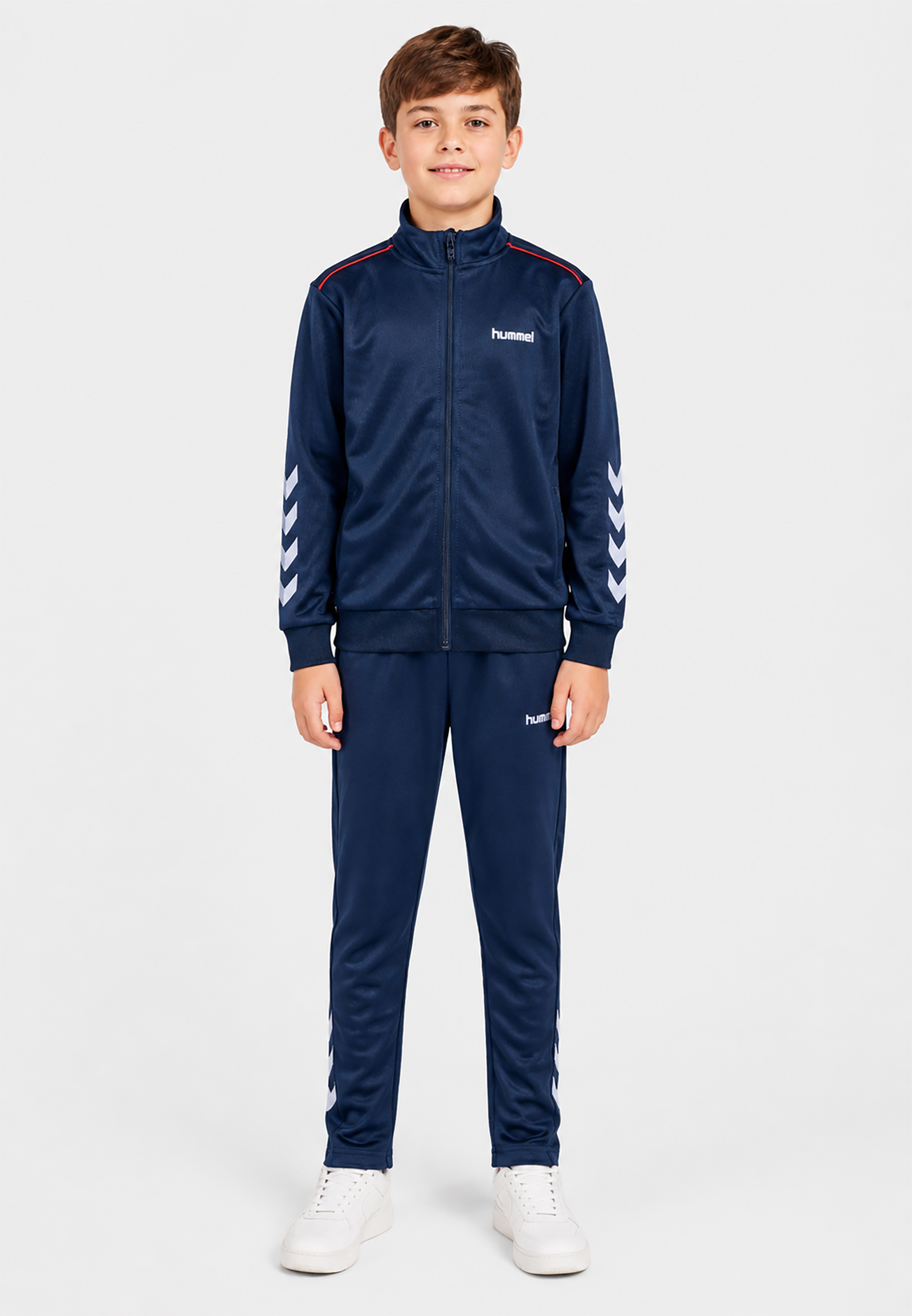 Jogginganzug Reißverschluss Stehkragen Logo Regular Fit Jogginganzug Reißverschluss Stehkragen Logo Regular Fit