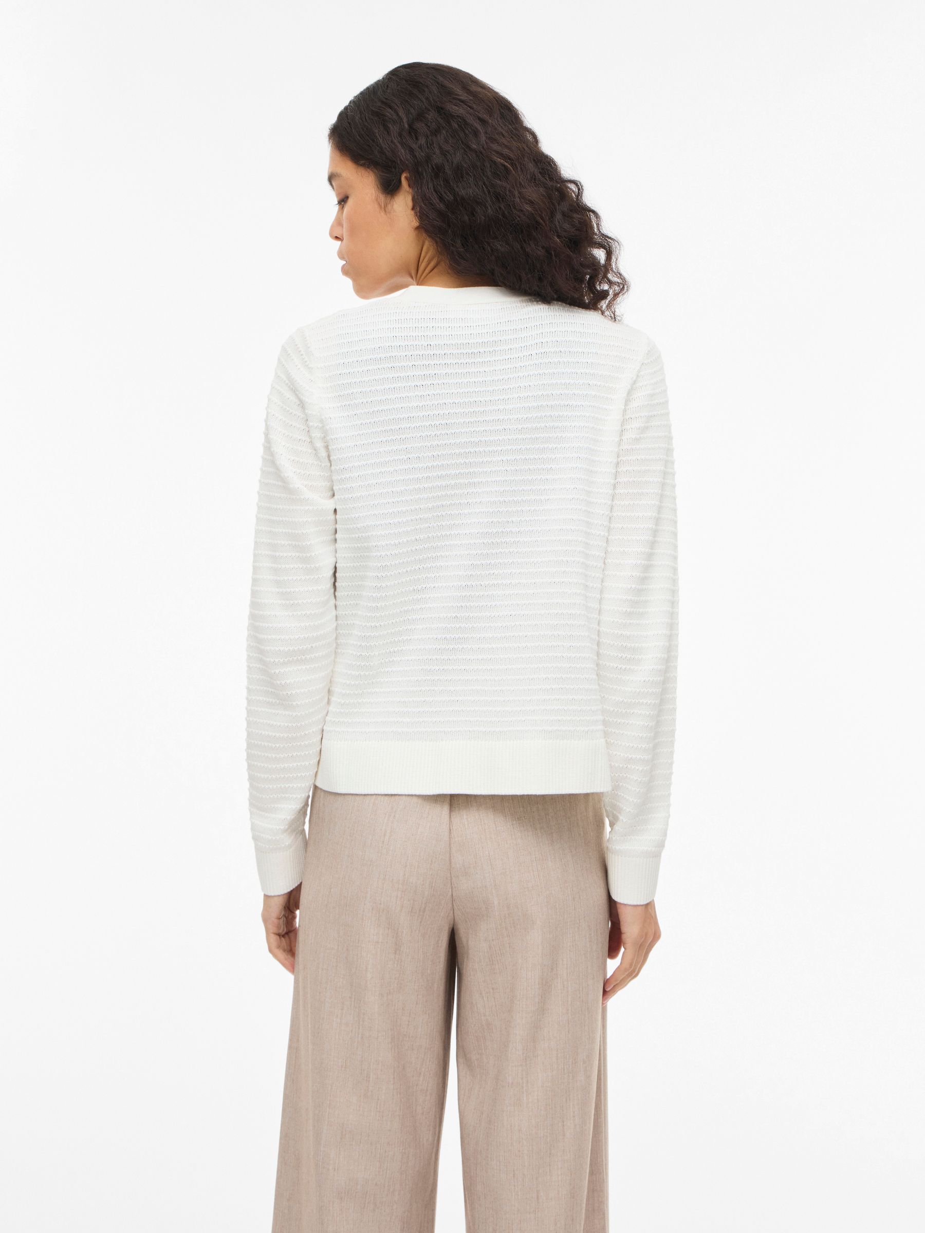 14111561_4903393_4.jpg Strick-Cardigan mit elastischen gerippten Bündchen Langarm