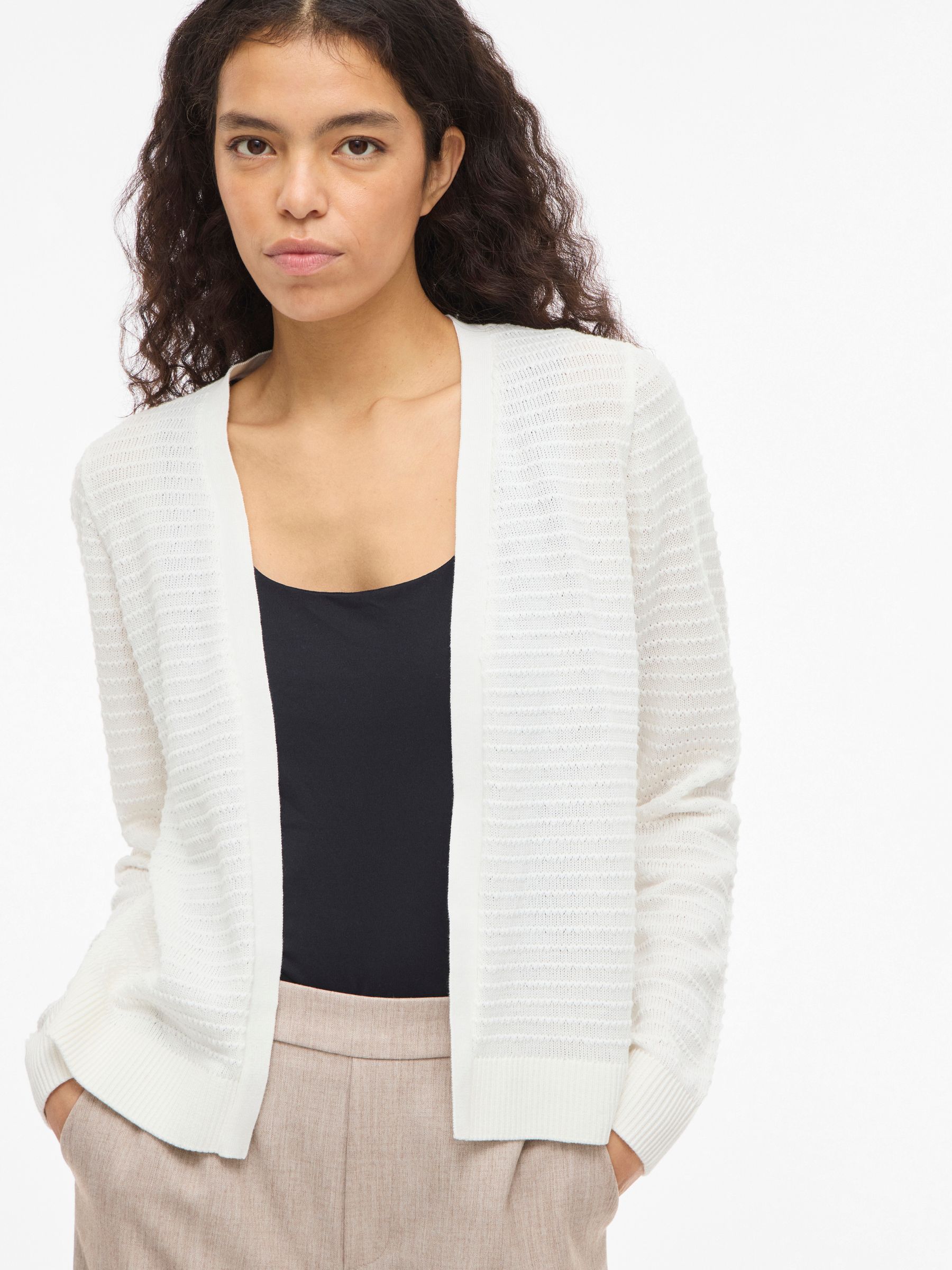 14111561_4903393_6.jpg Strick-Cardigan mit elastischen gerippten Bündchen Langarm