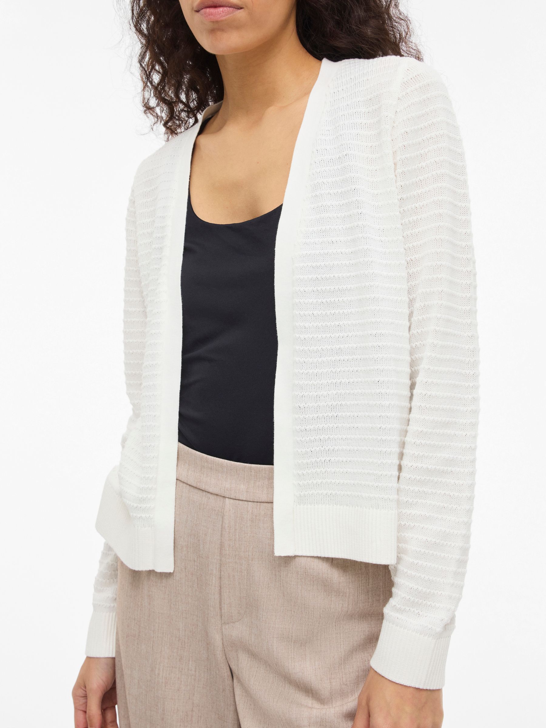 14111561_4903393_7.jpg Strick-Cardigan mit elastischen gerippten Bündchen Langarm