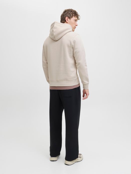 Jack & Jones JACK & JONES Hoodie Eingrifftaschen Rippbündchen Kordelzug – Sand, Bild 7