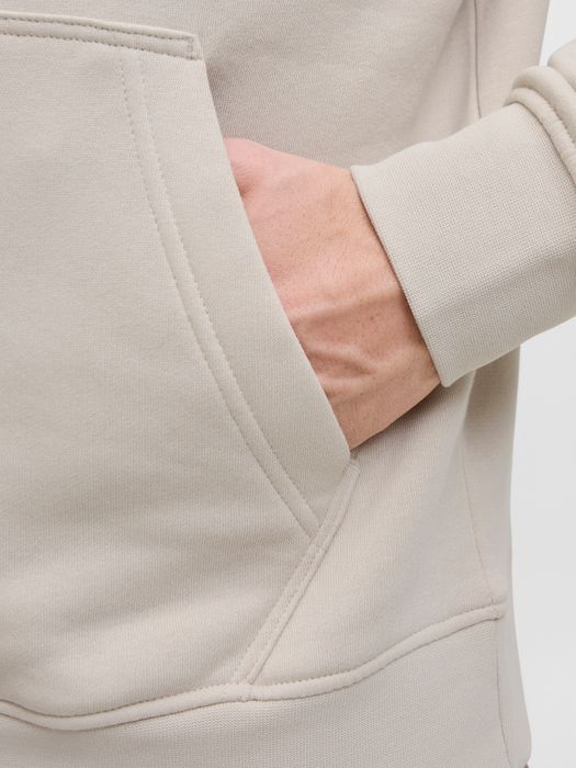 Jack & Jones JACK & JONES Hoodie Eingrifftaschen Rippbündchen Kordelzug – Sand, Bild 6