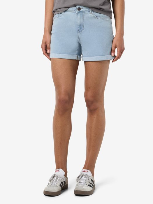 Noisy May Denimshorts Mid Waist Slim Fit Sommer Reißverschluss – Hellblau, Bild 4