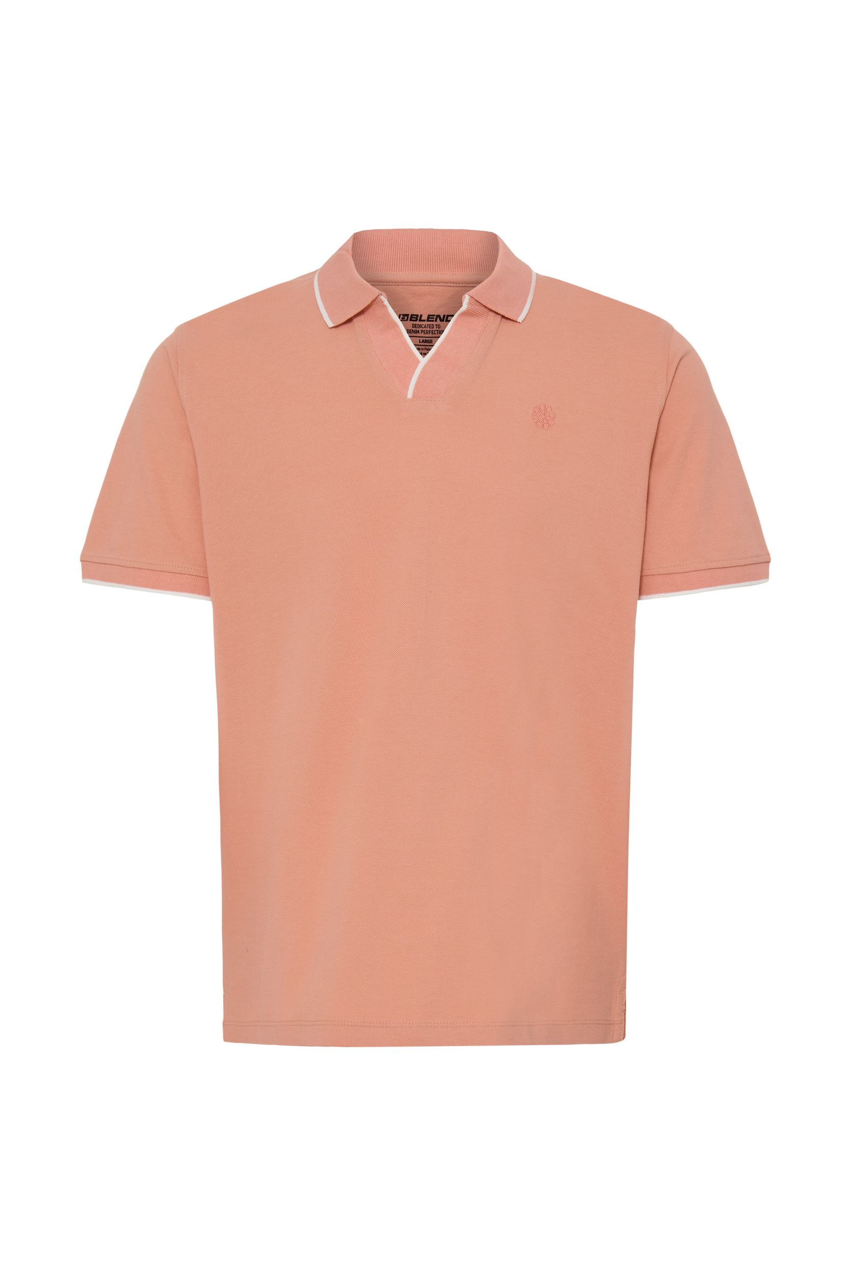 20720432-161529_161529.jpg Kurzarm Poloshirt Einfarbig V-Ausschnitt Polokragen