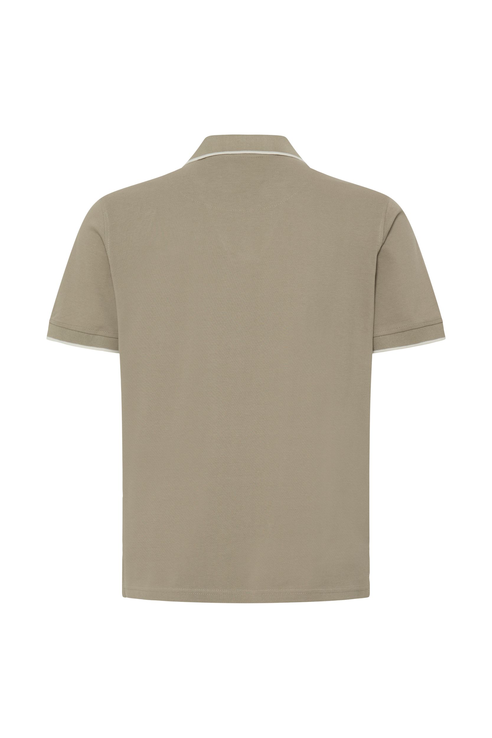 20720432-171108_171108_2.jpg Kurzarm Poloshirt Einfarbig V-Ausschnitt Polokragen