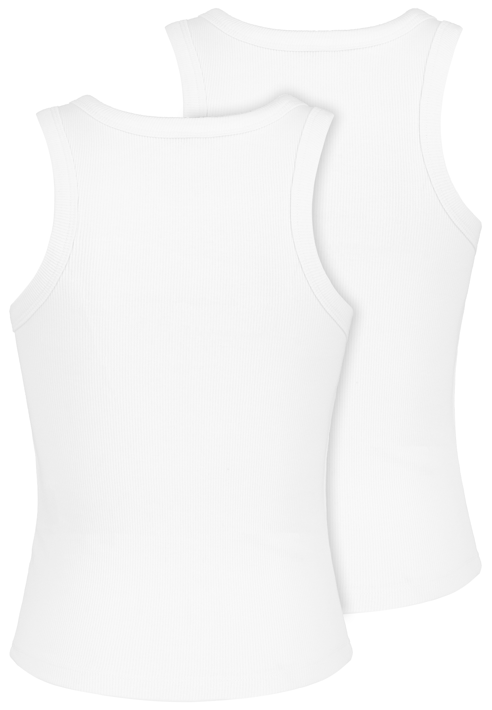 2er Pack Tanktops Rundhalsausschnitt Ärmelloses Design 2er Pack Tanktops Rundhalsausschnitt Ärmelloses Design