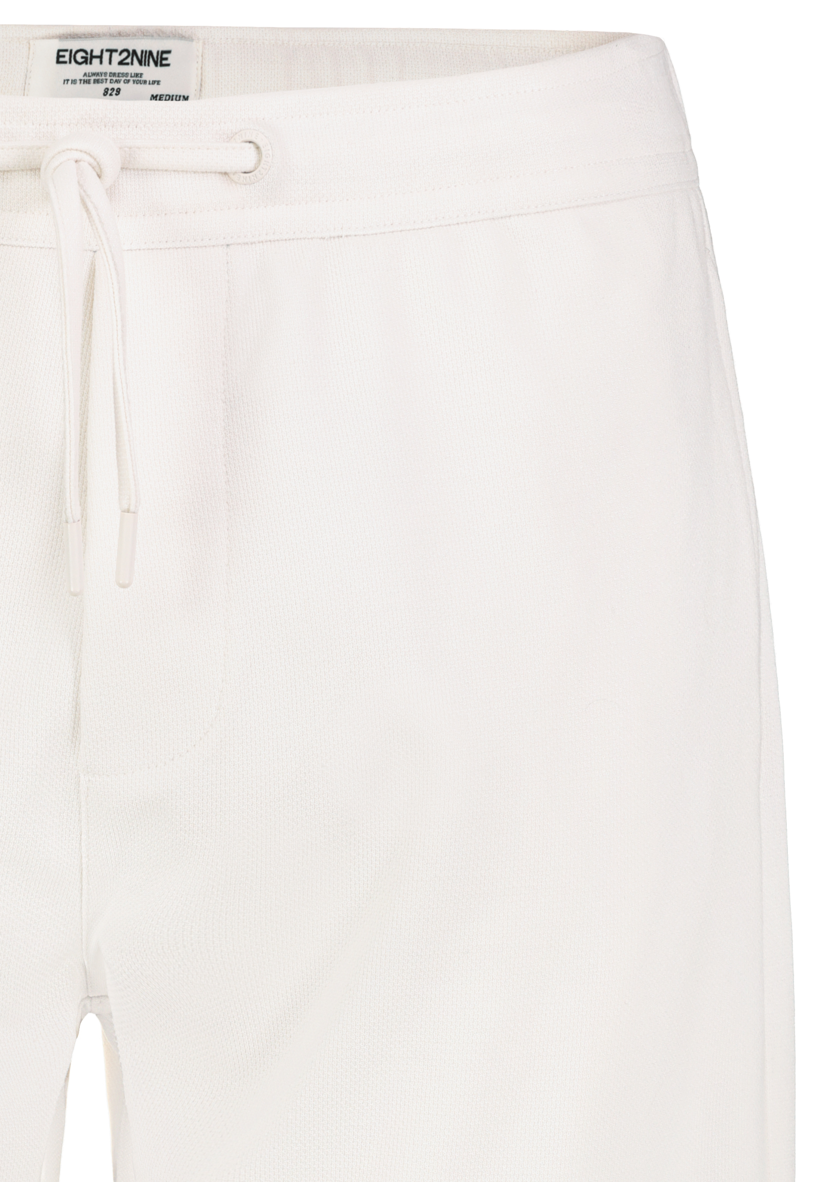Eight 2 Nine Bequeme Shorts Kordelzug Gesäßtaschen Freizeitlook – Weiß, Bild 2