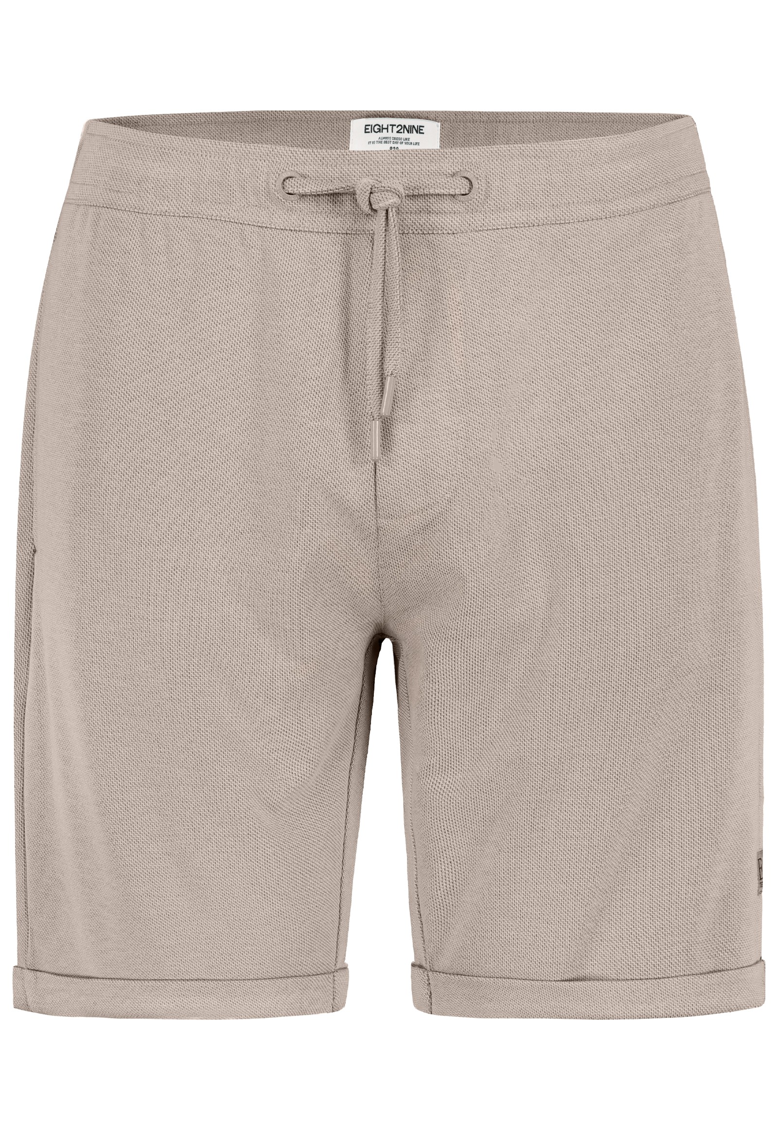 Eight 2 Nine EIGHT 2 NINE Bequeme Shorts Kordelzug Gesäßtaschen Freizeitlook – Beige, Bild 1