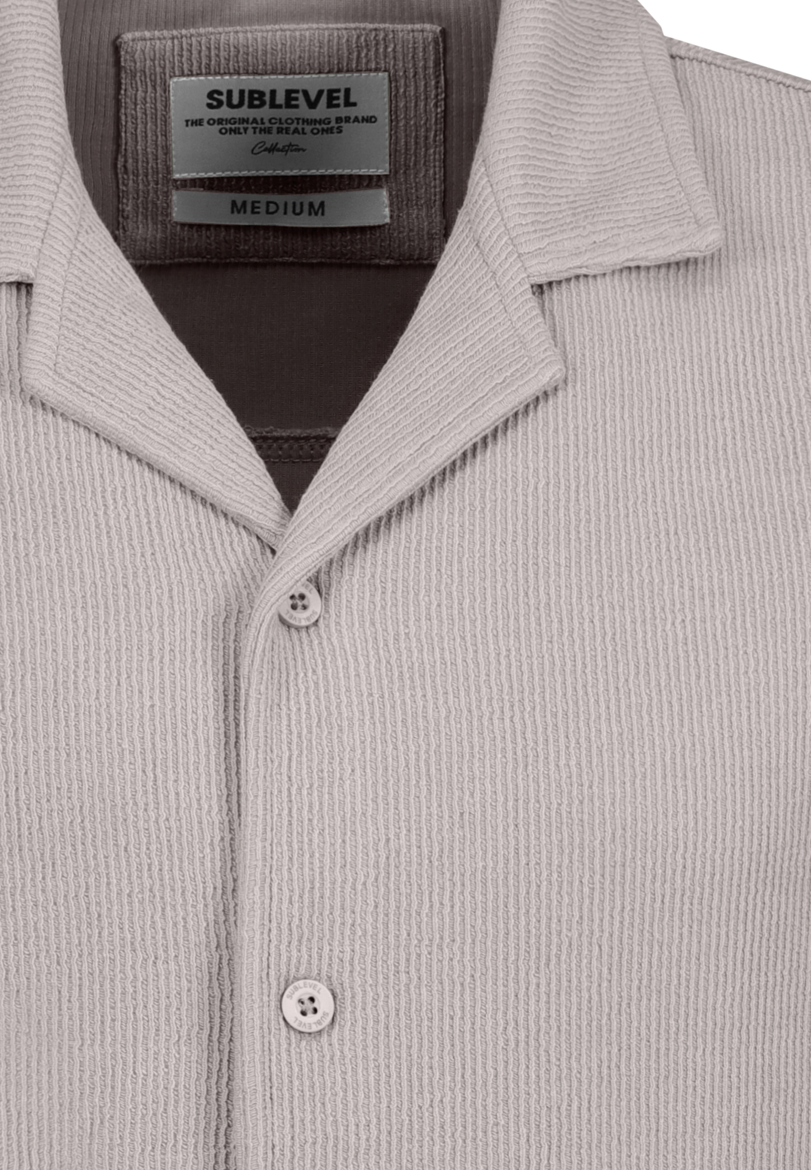 H68014BA11354A1NO_20300_D1.jpg Bequemes Kurzarmshirt Reverskragen Knopfleiste Modisch