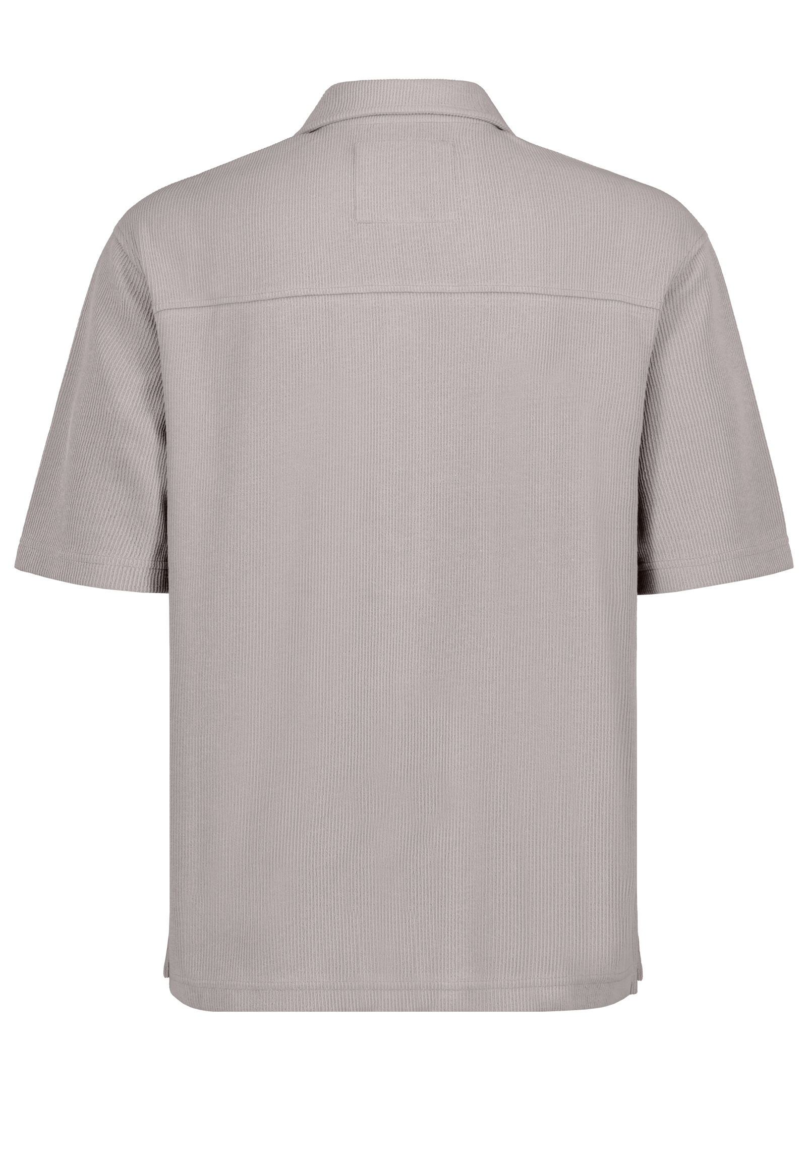 H68014BA11354A1NO_20300_H.jpg Bequemes Kurzarmshirt Reverskragen Knopfleiste Modisch