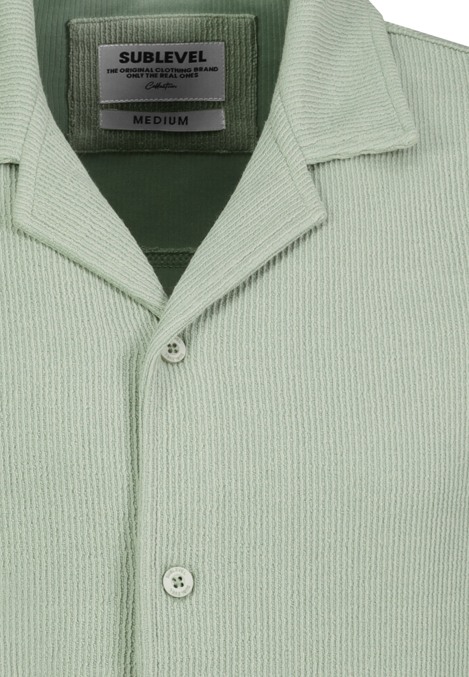 H68014BA11354A2NO_12200_D1.jpg Bequemes Kurzarmshirt Reverskragen Knopfleiste Modisch