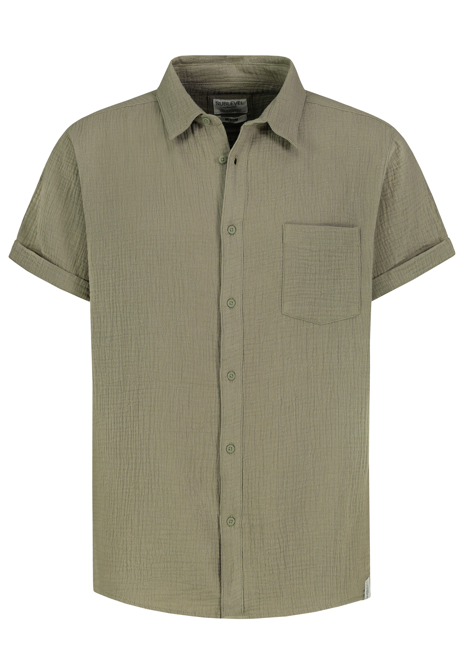 H70032M11154C_12300_V.jpg Bequemes Kurzarmshirt Kentkragen Brusttasche Casual