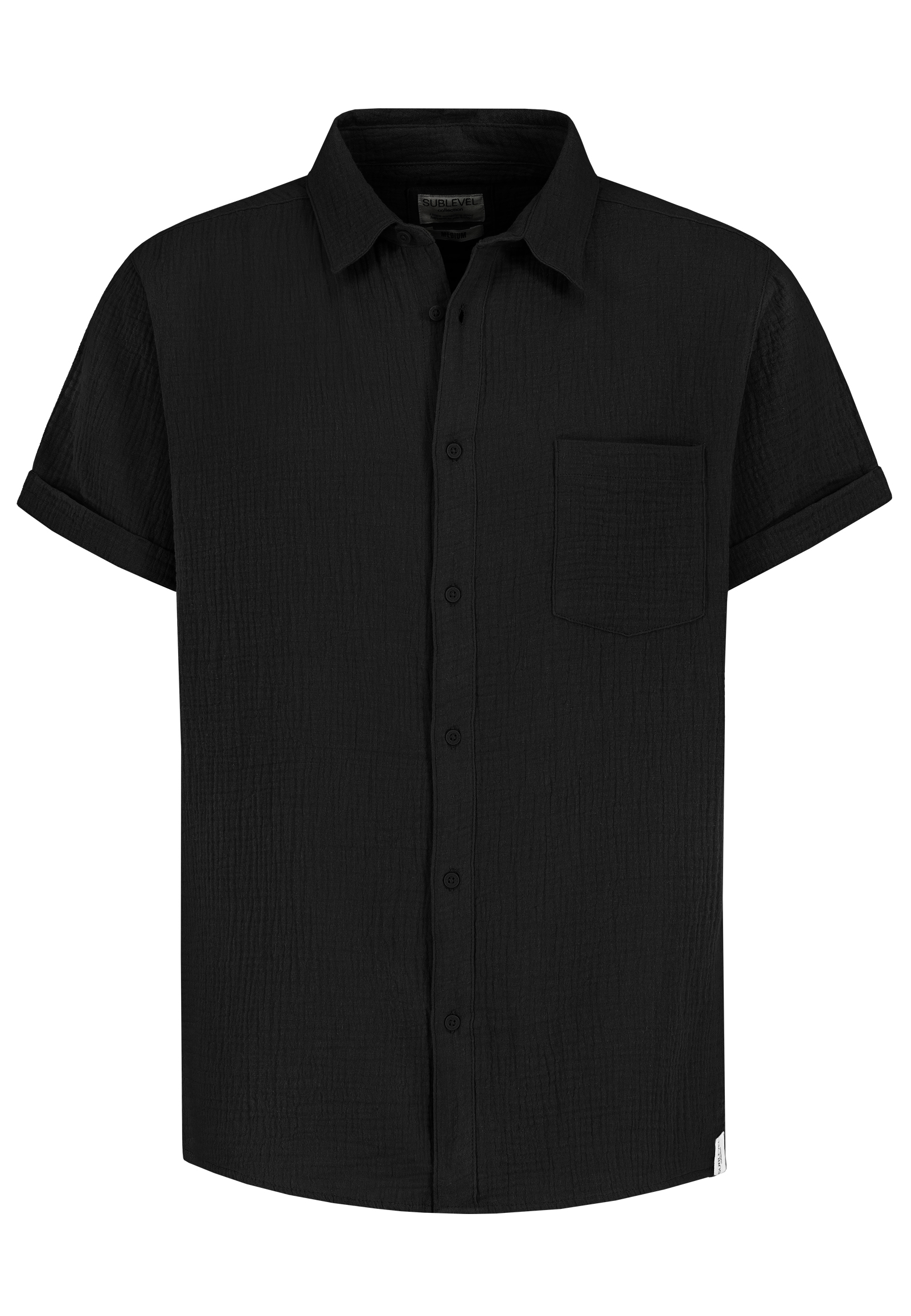 H70032M11154C_24000_V.jpg Bequemes Kurzarmshirt Kentkragen Brusttasche Casual