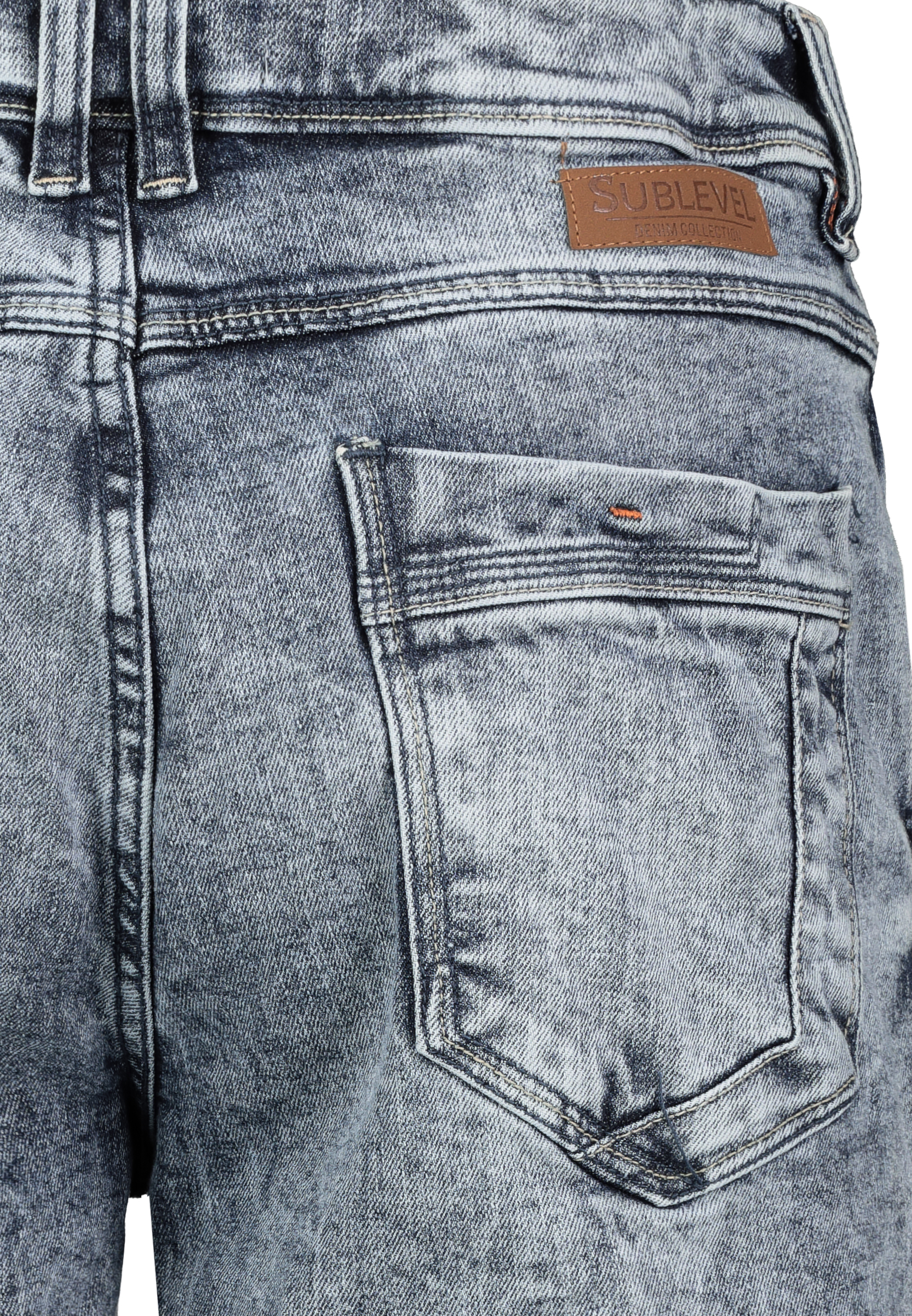 H85047T62108KM265_19400_D4.jpg Jeansshorts Used Waschung Klassischer Freizeit Stil