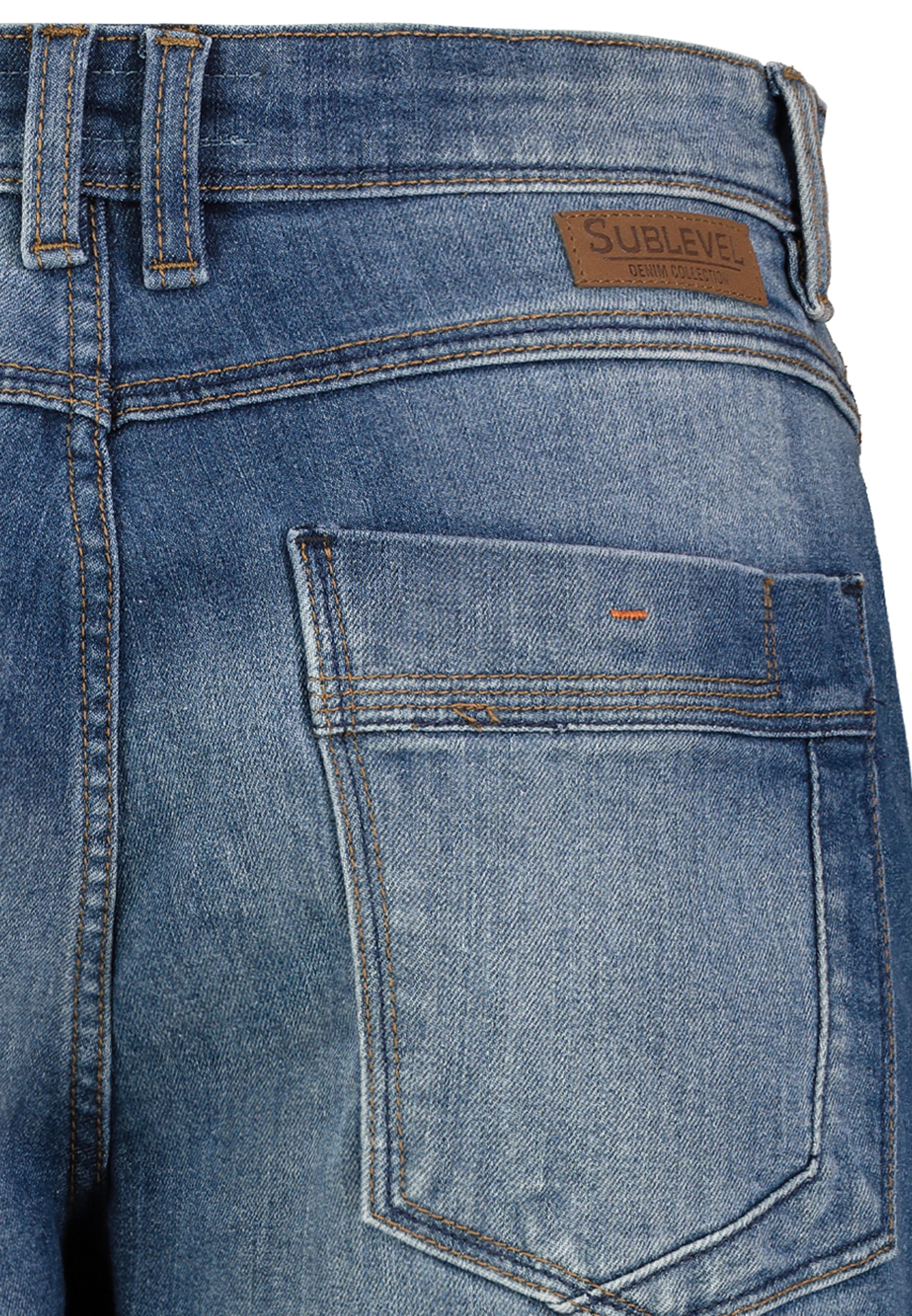 Jeansshorts Used Waschung Klassischer Freizeit Stil Jeansshorts Used Waschung Klassischer Freizeit Stil