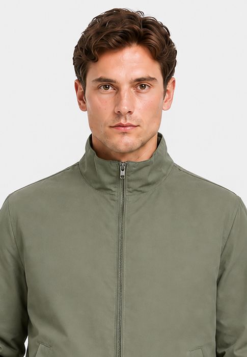 Blend BLEND Übergangsjacke Reißverschluss Hochabschließender Kragen – Grün, Bild 4