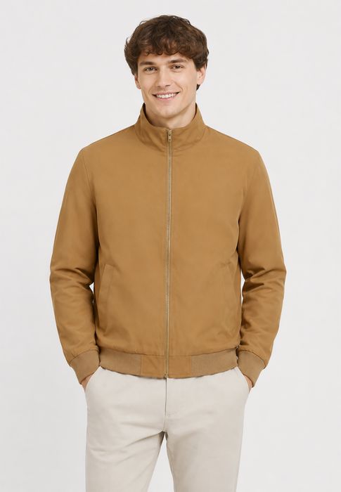 Blend BLEND Übergangsjacke Reißverschluss Hochabschließender Kragen – Braun, Bild 3
