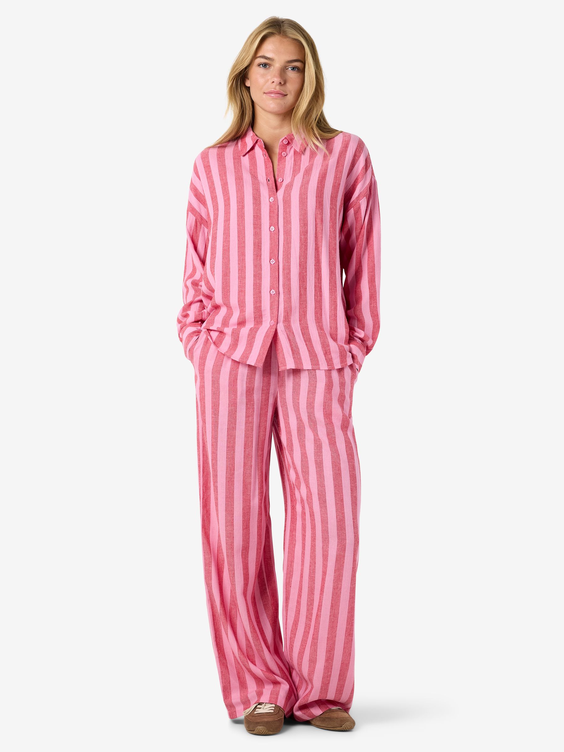 27026486_4971711_3.jpg Langarm Gestreifte Bluse Streifen Stilvoll Knopfleiste
