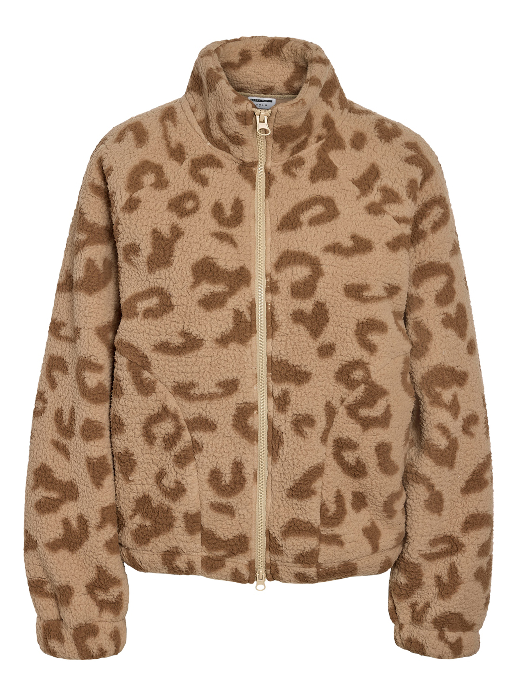 Flauschige Outdoorjacke Reißverschluss Trendigen Design Flauschige Outdoorjacke Reißverschluss Trendigen Design