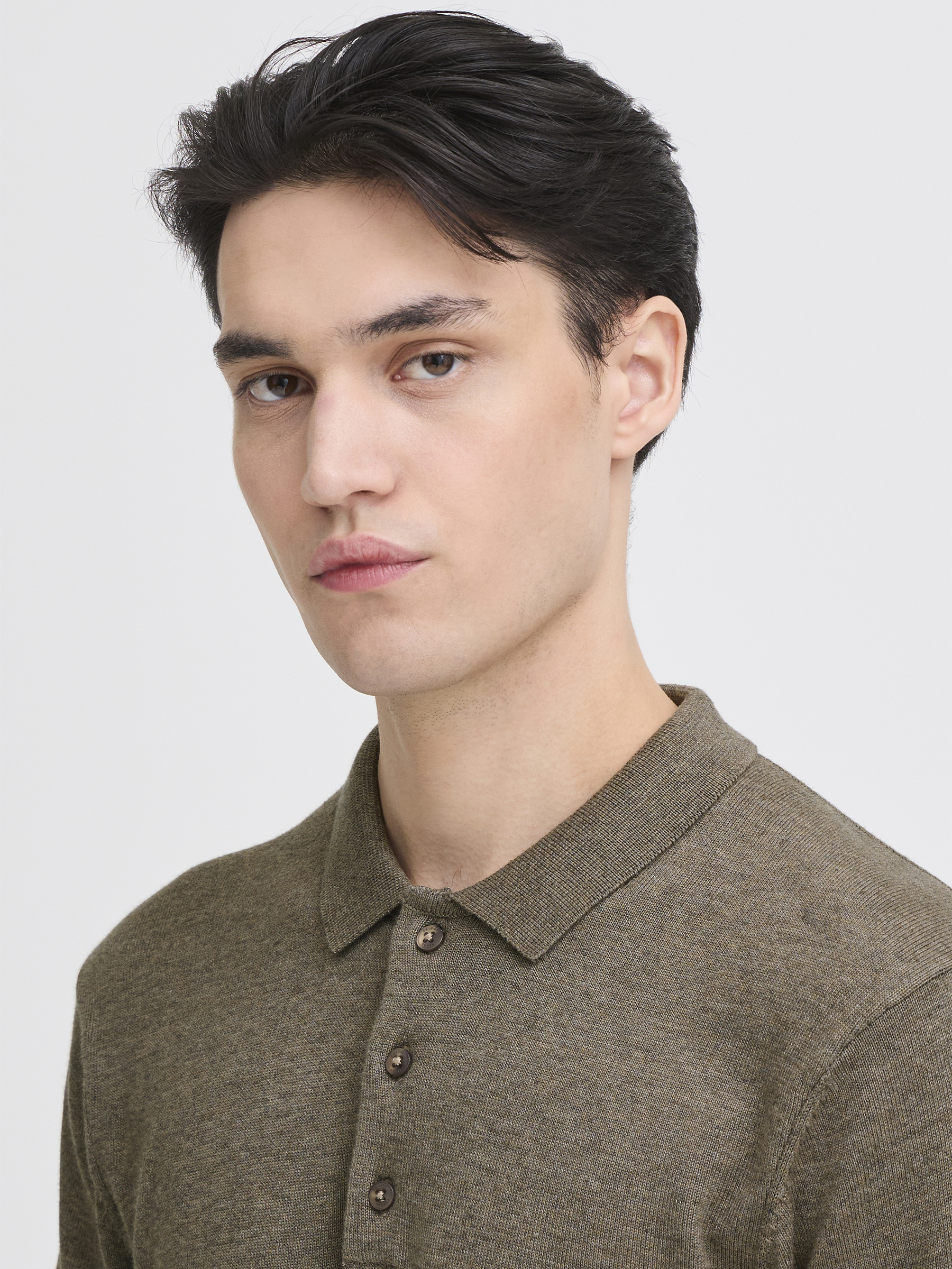 Poloshirt Kurzarm Knopfleiste Unifarben Klassischer Stil Poloshirt Kurzarm Knopfleiste Unifarben Klassischer Stil