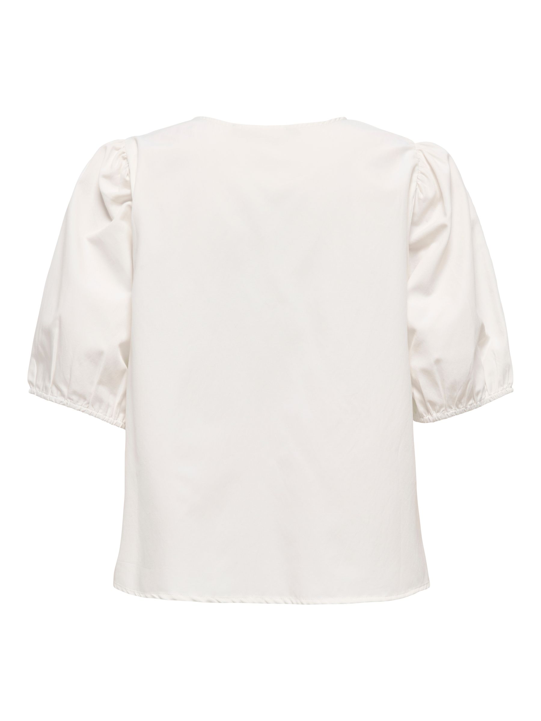 15368592_4954479_2.jpg Kurzarm Bluse Rundhalsausschnitt Zierschleifen Detail