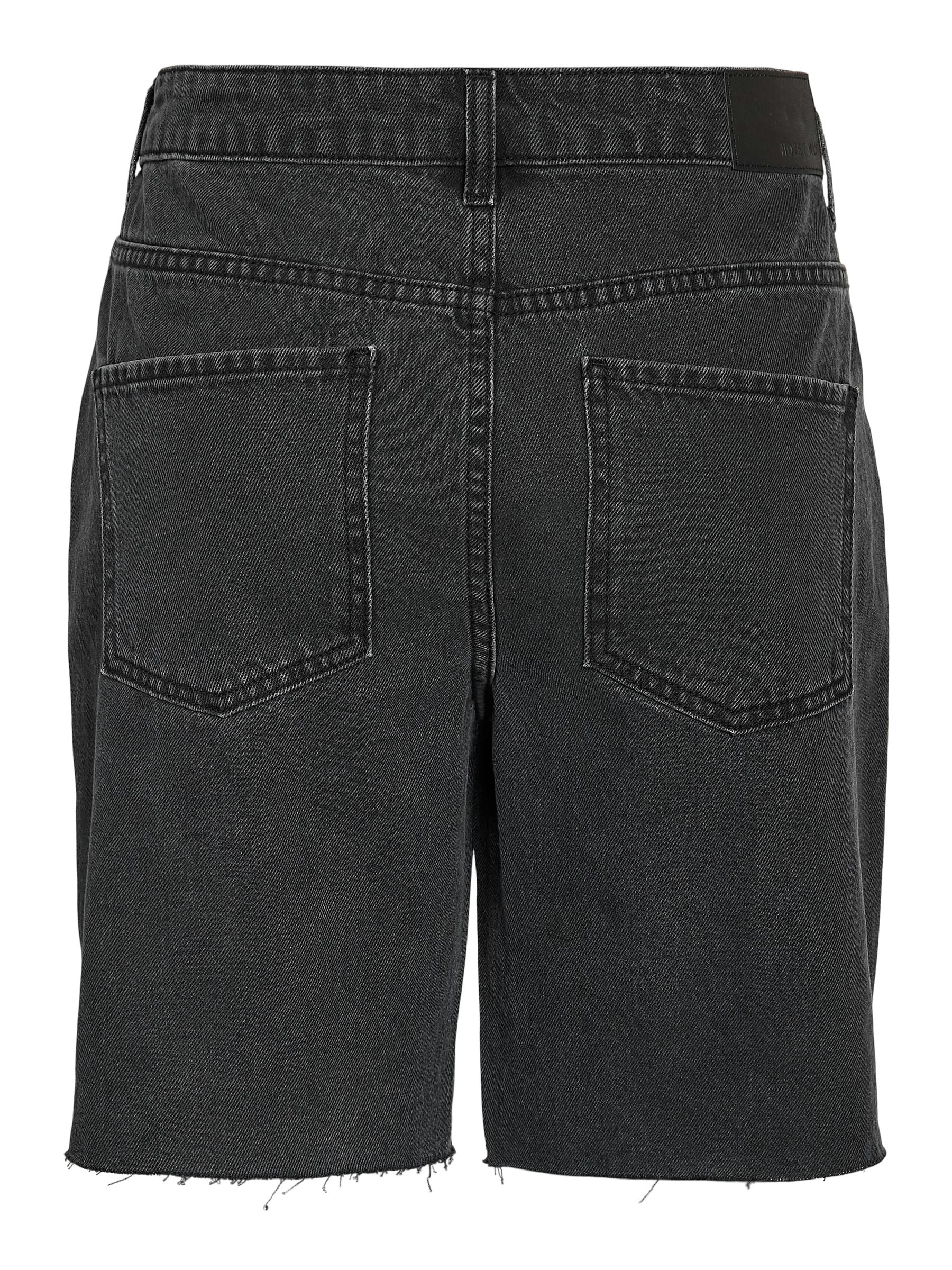 27036599_4918140_2.jpg Knielang Jeansshorts Loose Fit Sommer Reißverschluss