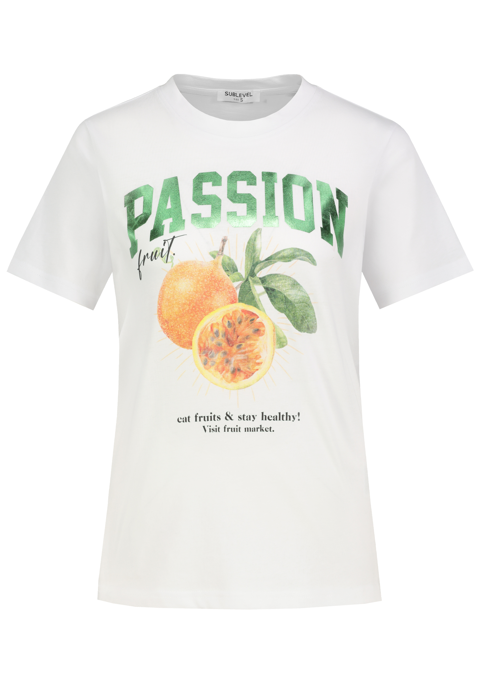 D12022AI02439A_22001_V.jpg Kurzarmshirt Rundhalsausschnitt Fruchtprint Stilvoll