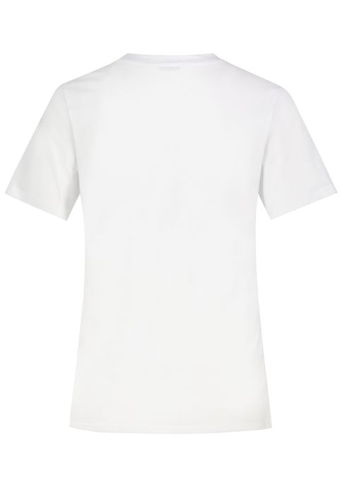 Sublevel Kurzarmshirt Rundhalsausschnitt Fruchtprint Stilvoll – Weiß, Bild 3