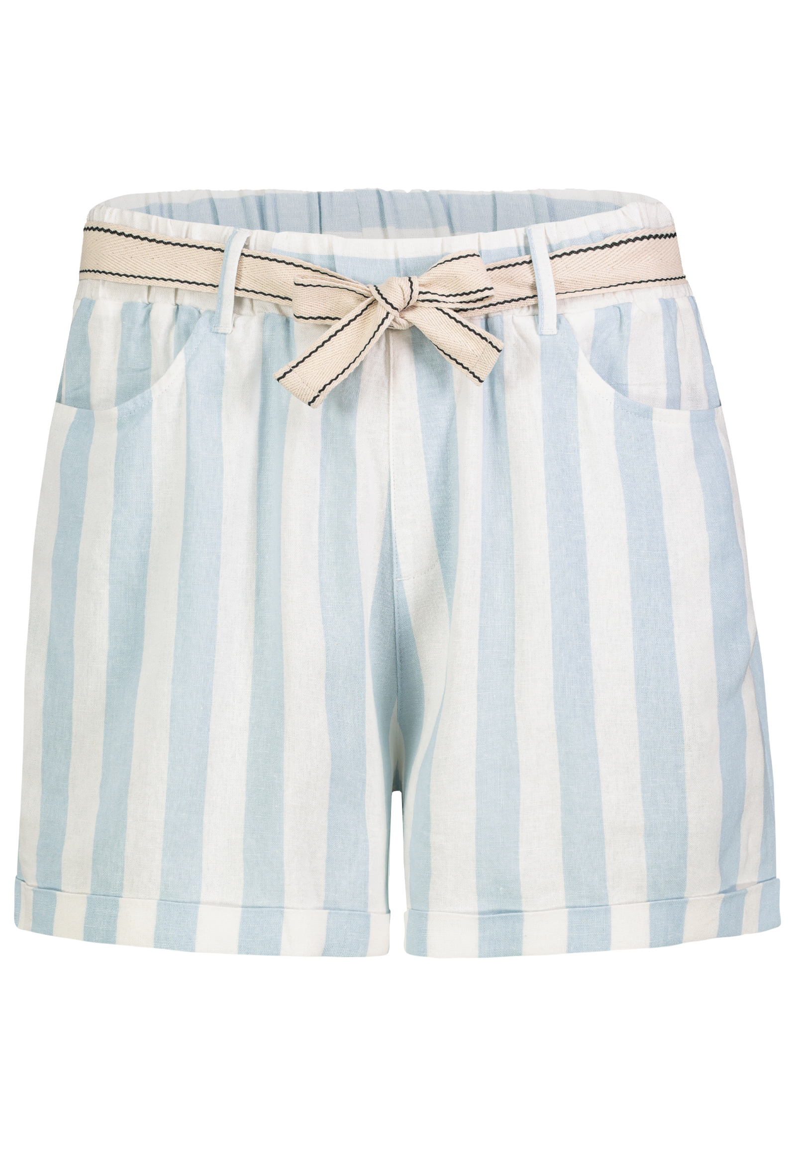 Stilvolle Stoffshorts Eingrifftaschen Zierschleife Stilvolle Stoffshorts Eingrifftaschen Zierschleife