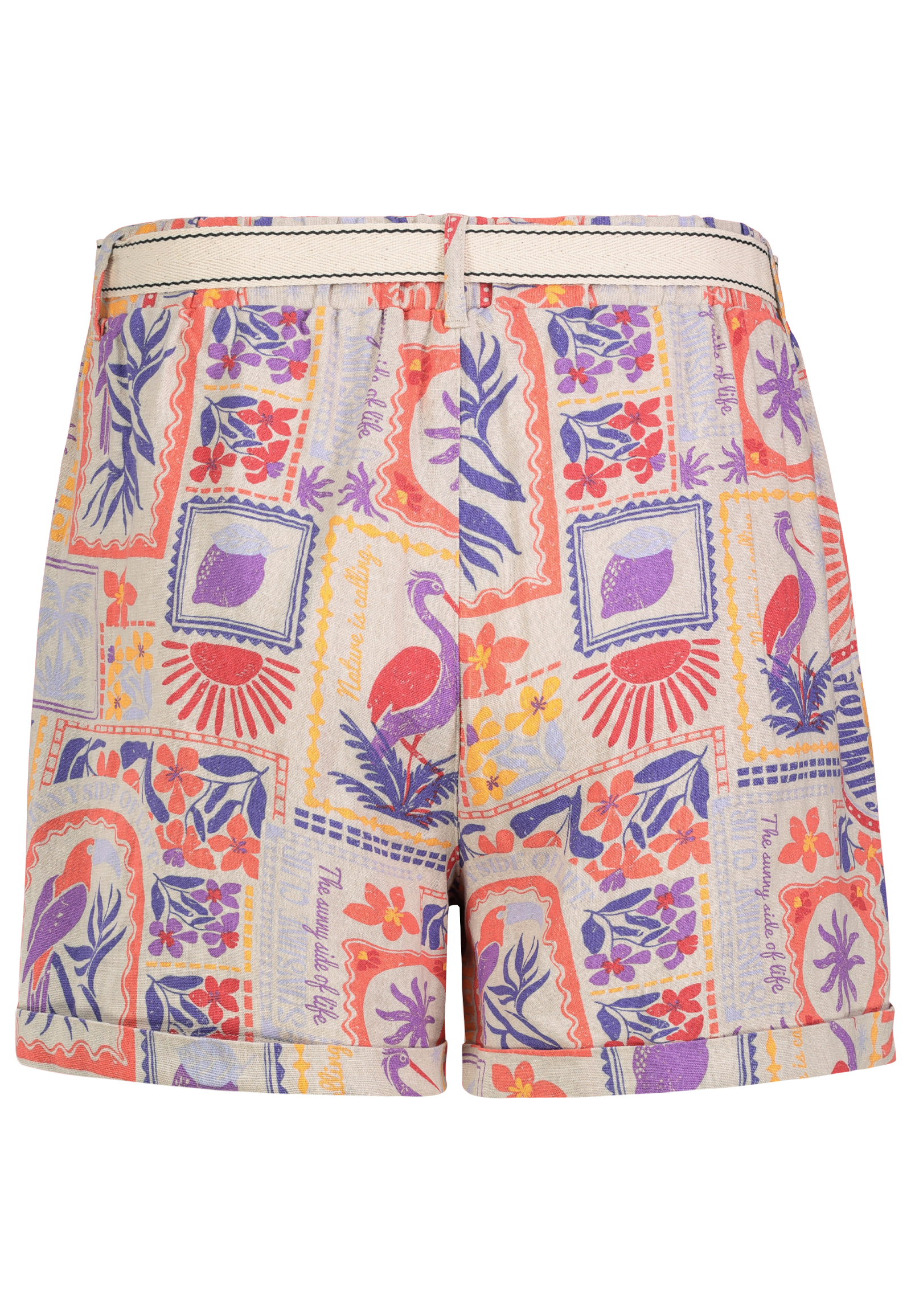 Stilvolle Stoffshorts Eingrifftaschen Zierschleife Stilvolle Stoffshorts Eingrifftaschen Zierschleife