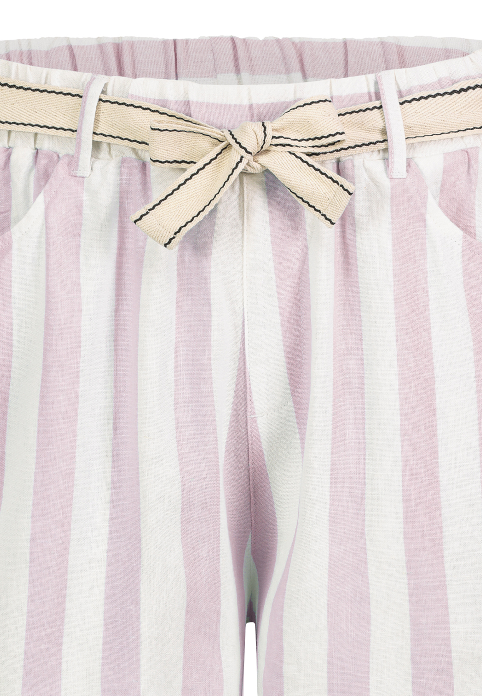 Stilvolle Stoffshorts Eingrifftaschen Zierschleife Stilvolle Stoffshorts Eingrifftaschen Zierschleife