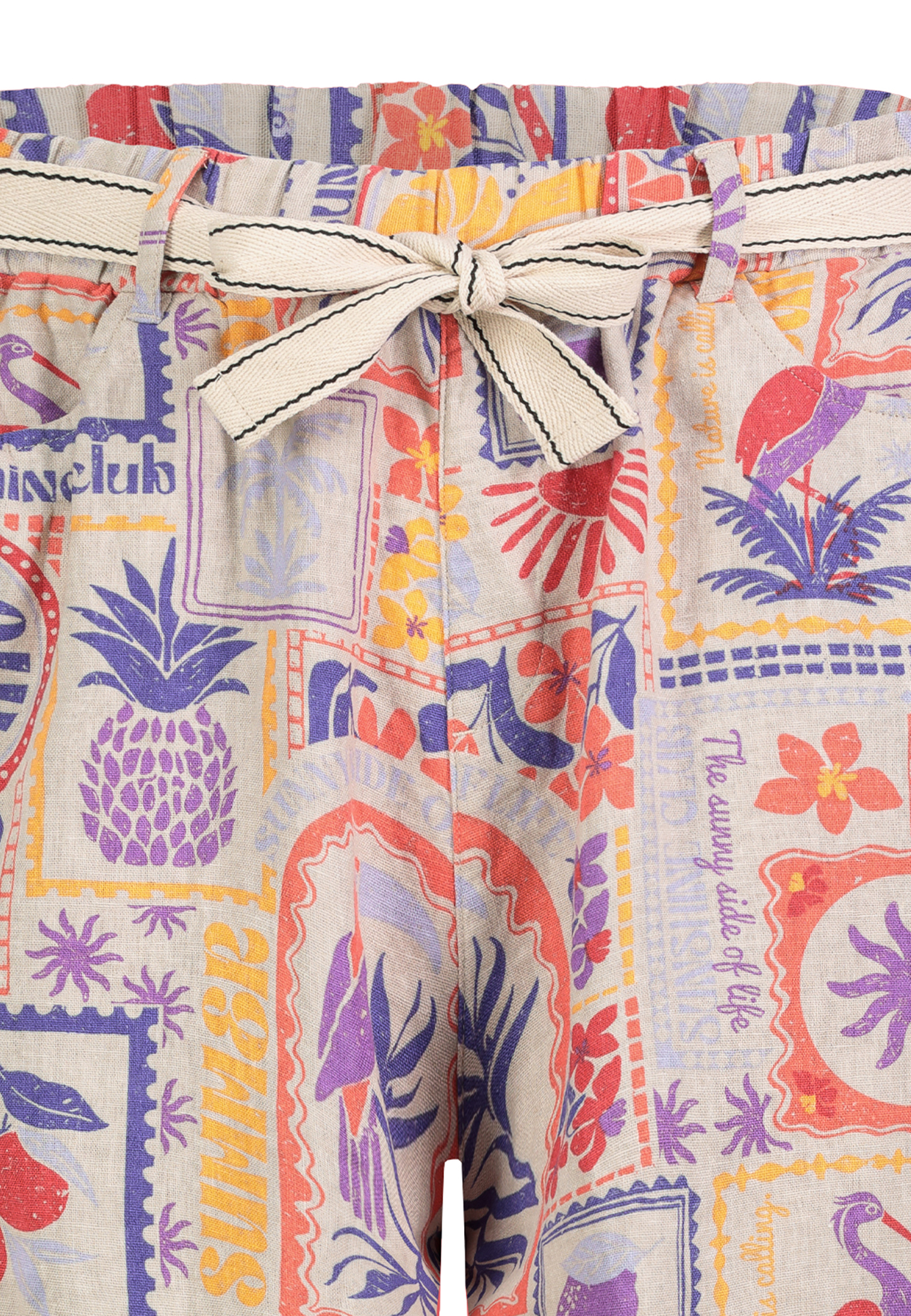 Stilvolle Stoffshorts Eingrifftaschen Zierschleife Stilvolle Stoffshorts Eingrifftaschen Zierschleife
