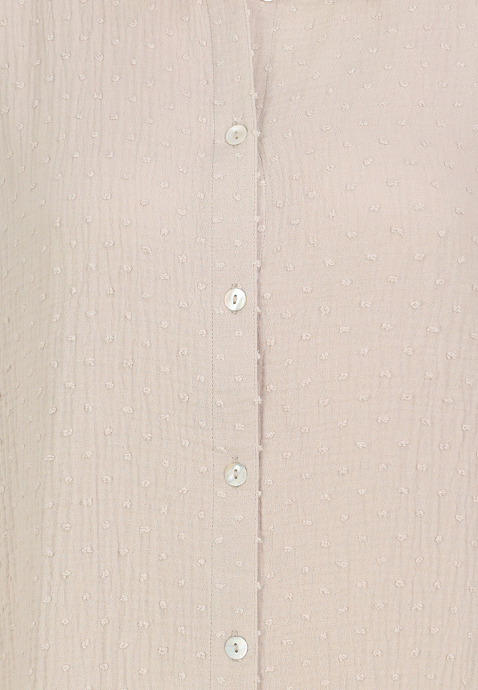 Eight 2 Nine Langarm Bluse Rundhalsausschnitt Knopfleiste Einfarbig – Beige, Bild 2