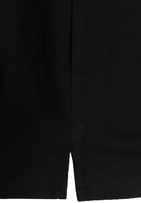 Sublevel Sublevel Kurzarmshirt Rundhalsausschnitt Spruch Oversized Look – Schwarz, Bild 3