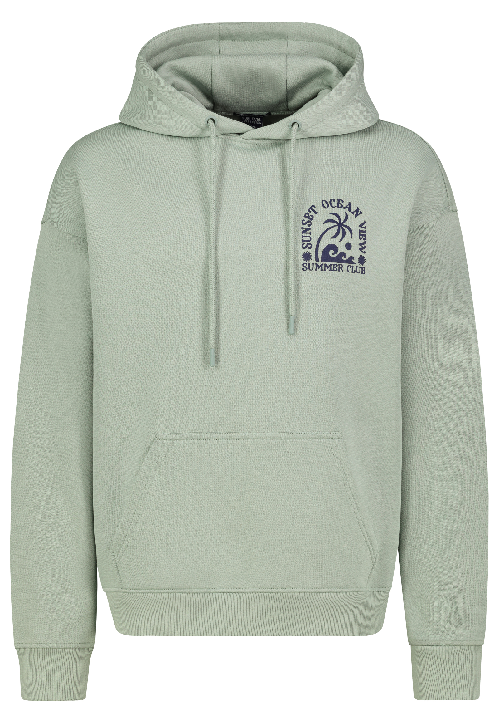 H10094BC21501A_12200_V.jpg Sweat Hoodie Eingrifftaschen Kordelzug Regular Fit