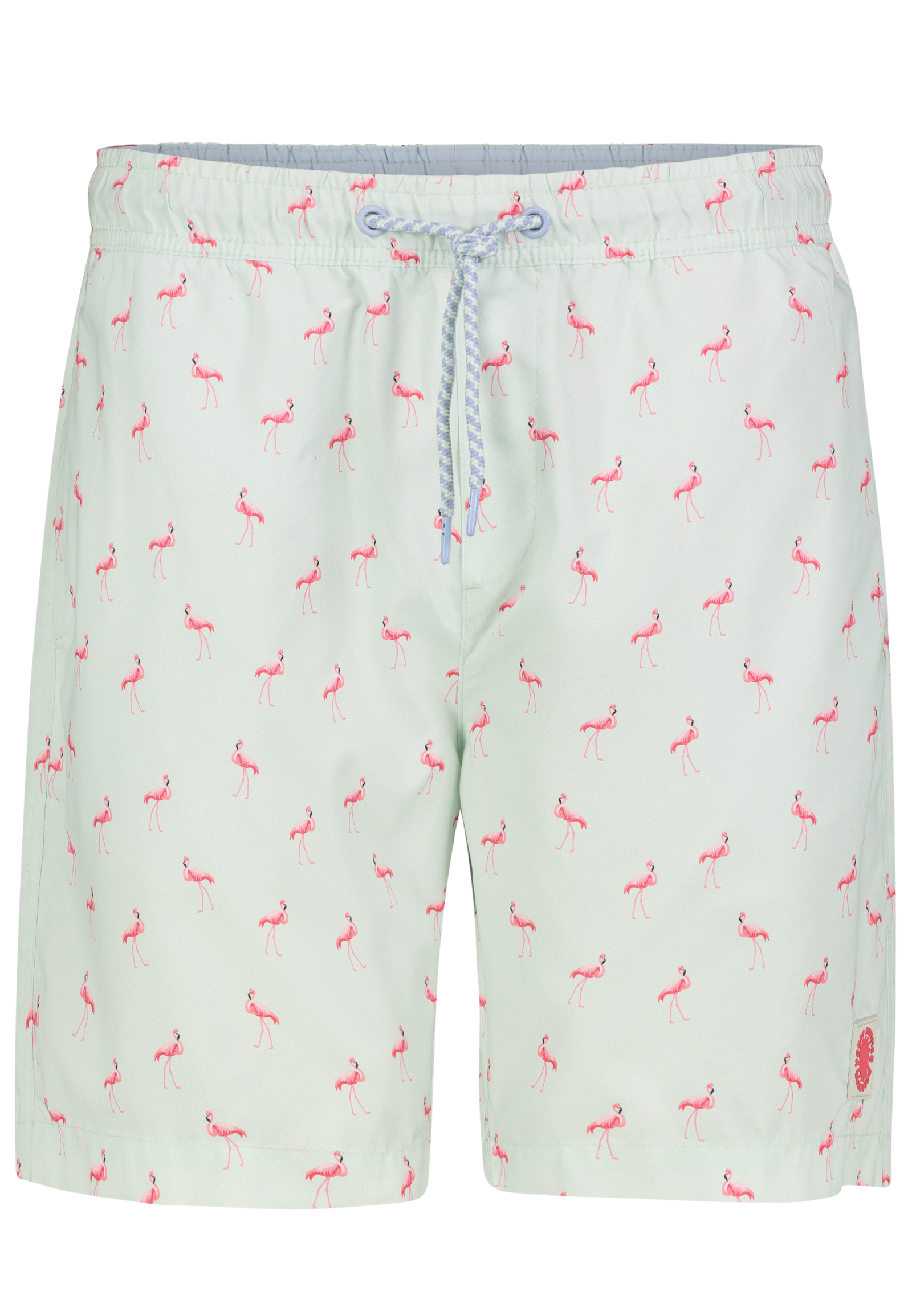 H50038M62047KC_12100_V.jpg Lässige Badeshorts Tropisches Blattmuster Kordelzug
